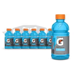 Gatorade Thirst Quencher Cool Blue Sports Drinks, 12 fl oz, 12 Count Bottles - Thumbnail 1