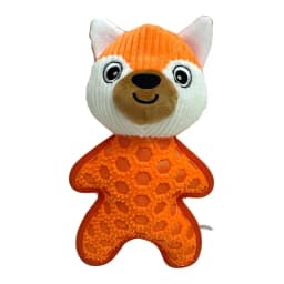 Vibrant Life Orange Fox Plush Dog Toy with Squeaker, Chew Level 4 - Thumbnail 1