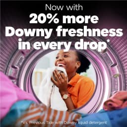 Tide Laundry Detergent Liquid Plus a Boost of Ultra Downy, April Fresh Scent, 117 fl oz, 83 Loads - Thumbnail 3
