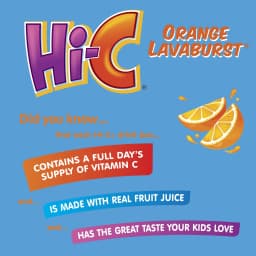 Hi-C Orange Lavaburst Juice Drink Cartons, 6 fl oz, 8 Pack - Thumbnail 2