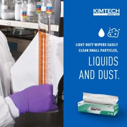 Kimtech Science Kimwipes Delicate Task Wipes (34133), Pop-Up Box, White (15 Boxes of 198 Sheets, 2,970 Sheet Total) - Thumbnail 6