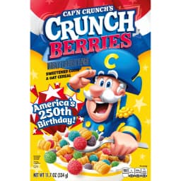 Cap'n Crunch, Crunch Berries, Kid's Cereal, 11.7 oz Packaged Breakfast Cereal Box - Thumbnail 2
