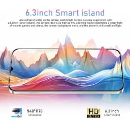 FYTPOV Android Phone, Android 6.3-inch Incell 4G Version 2 + 16G Smart Phone, Cell Phones Unlocked - Thumbnail 14