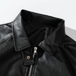 Maoxin Men's Jacket Men's Dashion Motorcycle Solid Color Vintage Zipper Pocket Leather Long Sleeved Hooded Jacket Plus Size Leather Jacket Black XL - Thumbnail 3