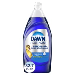 Dawn Platinum Dish Soap Liquid, Dishwashing Liquid, Grease Removal, Fresh Rain, 32.7oz - Thumbnail 1