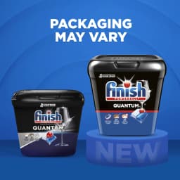 Finish Quantum Dishwasher Pods, No Pre-Rinse Dishwasher Detergent Tabs Soap, Advanced Clean, 57 Count - Thumbnail 8