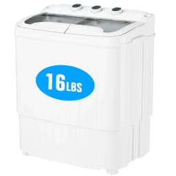 SUNCROWN Portable Washing Machine, 16lbs Portable Washer and Dryer Combo with Drain Pump, 2 In 1 Mini Compact Twin Tub Laundry Washine for Camping - Thumbnail 5