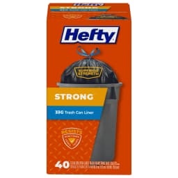 Hefty Strong Extra Large Trash Bags, 33 Gallon, 40 Count - Thumbnail 2