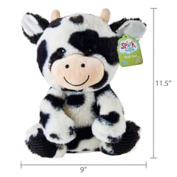 Spark Create Imagine Cow Plush Toy Black and White, 10inch - Thumbnail 5