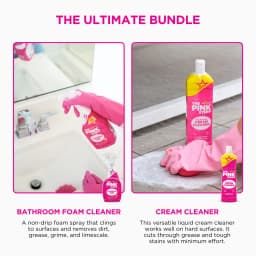 The Pink Stuff - Ultimate Bundle (1 Cleaning Paste, 1 Multi-Purpose Spray, 1 Cream Cleaner, 1 Bathroom Foam Cleaner) - Thumbnail 4