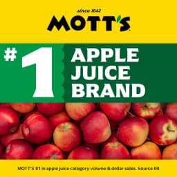 Mott's 100% Apple Juice, 8 fl oz, 6 Count Bottles - Thumbnail 10