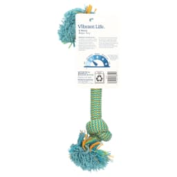 Vibrant Life Multicolor 2-Knot Rope Dog Toy, Chew Level 2 - Thumbnail 8