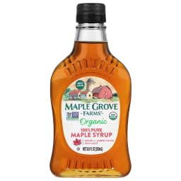 Maple Grove Farms Organic 100% Pure Maple Syrup, Pour Glass Bottle, 8.5 fl oz - Thumbnail 1
