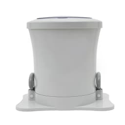 9L Portable Foot Operated Non-Electric Dehydrator Mini Manual Dehydrator Washing Machine White Round - Thumbnail 6