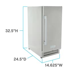 Avanti ELITE Series Compact Outdoor Refrigerator, 2.9 cu. ft., in Stainless Steel (OR1533U3S) - Thumbnail 4