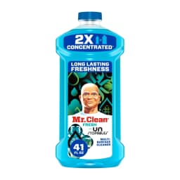 (3 pack) Mr. Clean All Purpose Cleaner, 2X Concentrated Multi Surface, Unstopable Fresh Scent, 41 fl oz - Thumbnail 2