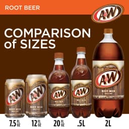 A&W Root Beer Soda Pop, 12 fl oz, 12 Pack Cans - Thumbnail 3