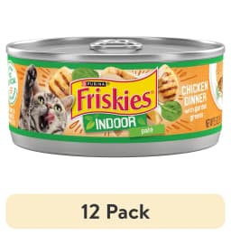 (12 pack) Purina Friskies Chunky Chicken Dinner, Wet Cat Food, 5.5 oz Cans, 24 Pack - Thumbnail 1