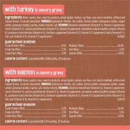 Purina Friskies Extra Gravy Beef, Chicken, Turkey, & Salmon Chunky Wet Cat Food Variety Pack, 5.5 oz Cans (24 Pack) - Thumbnail 8