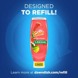 Gain Ultra Original EZ-Squeeze Dish Soap, Dishwashing Liquid, Summer Watermelon, 24.3 fl oz - Thumbnail 5