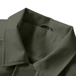uublik Men's Faux Leather Jacket Army Green Long Sleeve Casual Button Down Motorcycle Coats Trendy Fall Clothes - Thumbnail 7
