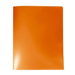 NXUJEUG 2-Pocket Folders, Plastic Folders with Pockets, 1 Pack Heavy Duty Pockets Folder for Document, Letter Size File Folder, Orange - Thumbnail 5