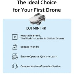 DJI Mini 4K Fly More Combo UHD Foldable Drone | Under 249 g | 12MP Camera, 3-Axis Gimbal, 31-Min Flight Time | For Beginners & Travel Photos + 64GB - Thumbnail 5