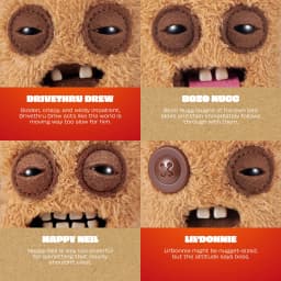 Fuggler Fugg Nuggets 3.5 Inch Collectible Keyring by ZURU - Ugly Monster Plush Toy for Kids Ages 1 - Thumbnail 3