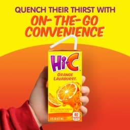 Hi-C Orange Lavaburst Juice Drink Cartons, 6 fl oz, 8 Pack - Thumbnail 7