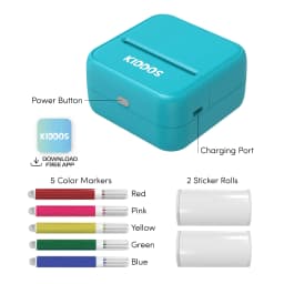 Kiddos Sticker Maker Machine – Sticker Maker for Kids 8+ DIY Arts and Crafts Kit with Markers, Sticker Rolls - Thumbnail 3