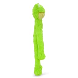 Multipet Swingin' Slevin Frog, Plush Dog Toy, Green, 5 Squeakers, 21 inches - Thumbnail 4