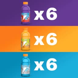 Gatorade Thirst Quencher Mashup Variety Pack Sports Drink, 12 fl oz, 18 Count Bottles - Thumbnail 3
