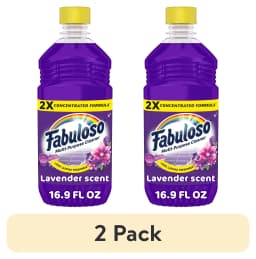 (2 pack) Fabuloso 2X Multi-Purpose Cleaner, No Rinse Floor Cleaner, Lavender Scent, 16.9 fl oz - Thumbnail 1