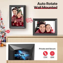 Frameo WiFi Digital Picture Frame, TEMASH 10.1" Digital Photo Frame 32G Memory with 1280*800 IPS Touchscreen, Auto Rotate, Gift for a Loved One! - Thumbnail 7