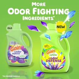 Gain Odor Defense Liquid Fabric Softener, Freshness + Odor Protection, Super Fresh Blast Scent, 35 fl oz, 48 Loads - Thumbnail 2