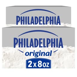 Philadelphia Cream Cheese, 2 Blocks, for Recipes and Baking, Original, No Artificial Preservatives, Flavors or Dye, 8 oz - Thumbnail 1