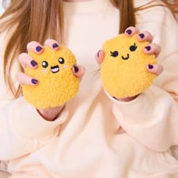 Emotional Support Pals Nuggets, 5 Chicken Nugget Plush Toys with Carrying Basket, Back to School Desk Accessories - Thumbnail 6