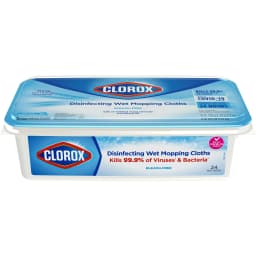 Clorox Disinfecting Wet Mopping Cloths Rain Clean, 24 Count - Thumbnail 2