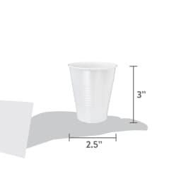 Great Value All Purpose Disposable Plastic Cups, Clear, 5 oz, 100 Count - Thumbnail 5