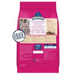 Blue Buffalo Wilderness Natural High Protein Dry Food for Adult Cats, Salmon, 4-lb Bag - Thumbnail 2