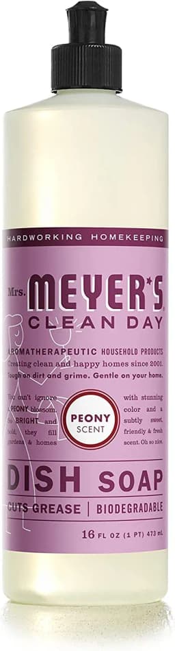 Mrs. Meyer's Spring Dish Soap 3 Scent Variety, 1 Lilac, 1 Mint, 1 Peony, 1 CT - Thumbnail 3