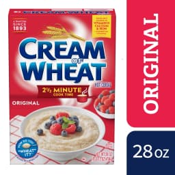 Cream of Wheat 2.5 Minute Hot Cereal, Original Flavor, Kosher, Shelf-Stable, 28 oz Box - Thumbnail 1
