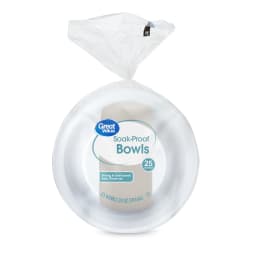 (4 pack) Great Value Disposable Foam Bowls, 20 oz, 25 Count - Thumbnail 5