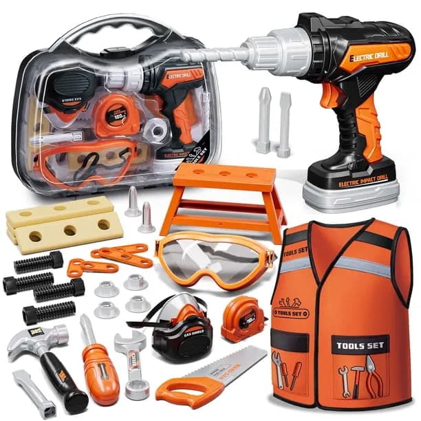 Pandapop Toddler Tool Set Kids Tool Set with Toy