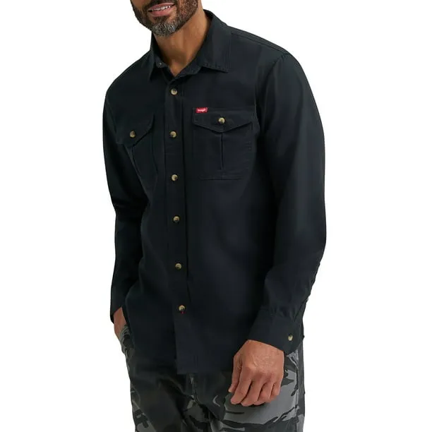 Men's and Big Men's Relaxed Fit Long Sleeve Woven