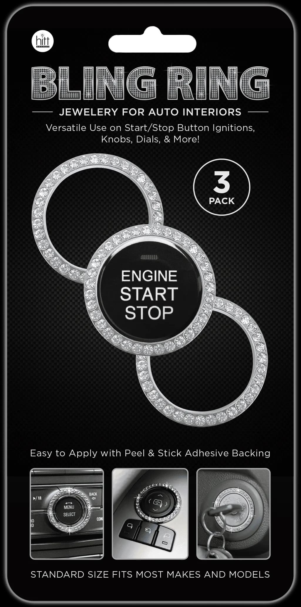 Bling Ring Auto Interior Jewelry Applies to Most