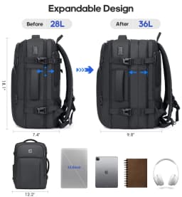 Ukein Travel Backpack for Adults with USB Charging - Thumbnail 3