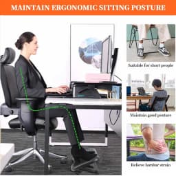 Adjustable Under Desk Footrestergonomic Foot Stool - Thumbnail 9