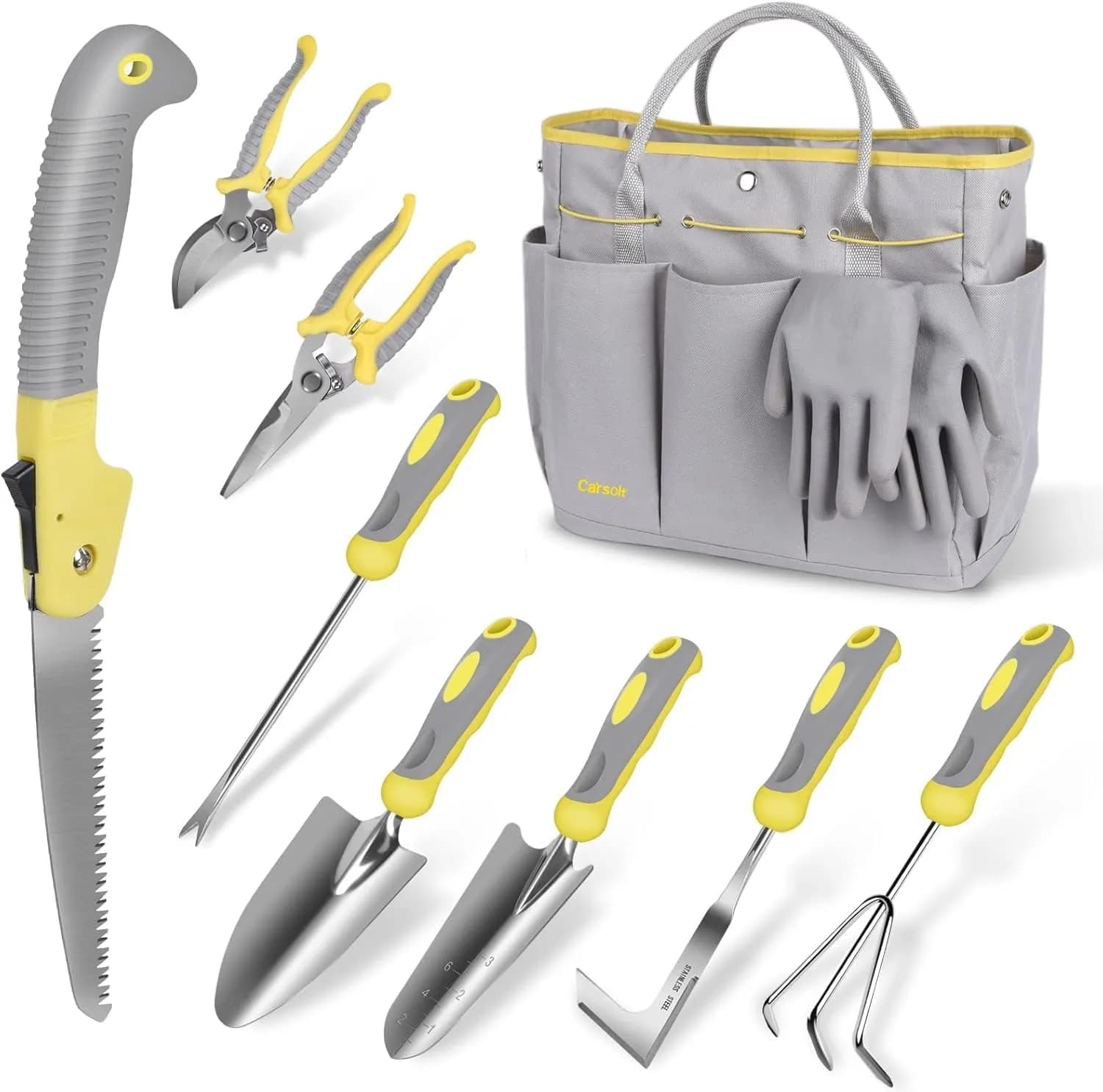 Garden Tool Set Carsolt 10 Piece Stainless Steel