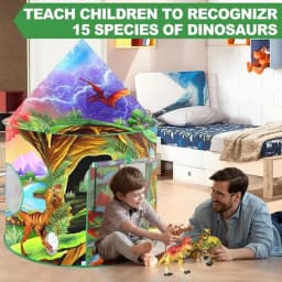 Nicecastle Dinosaur Kids Tent Play Tent Boys Girls - Thumbnail 4